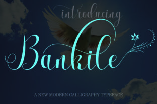 Bankile Font: Modern Calligraphy for Handmade Brands