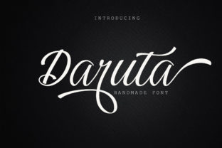 Daruta: A Modern Script Typeface for Editorial Design