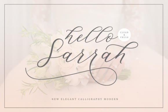 Hello Sarrah: A Modern Script Typeface for Web Design