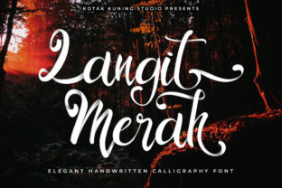 Langit Merah Font: A Bold Script for Web Headers