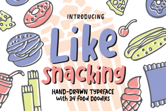 Like Snacking: A Playful Typeface for Sweet Branding