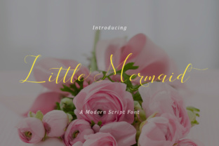Little Mermaid Font: A Script Typeface for Editorial Design