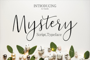 Mystery: A Modern Script Typeface for Editorial Design