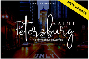 Saint Petersburg Duo Font Review for Campaign Design