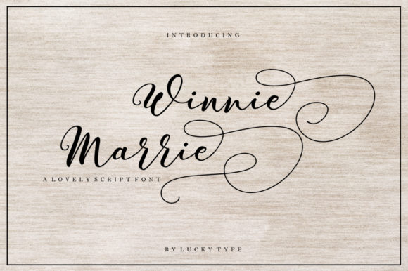 Winnie Marrie: A Modern Script Font for Campaign Design